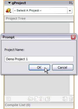 Choose a name for your Project